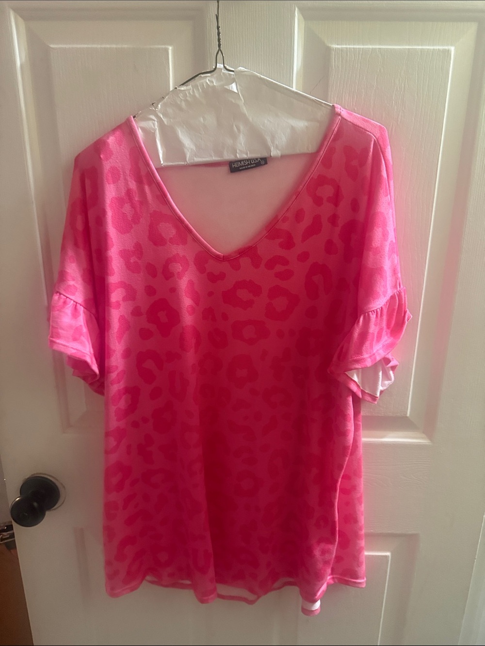 HEIMISH USA Pink V-Neck Blouse